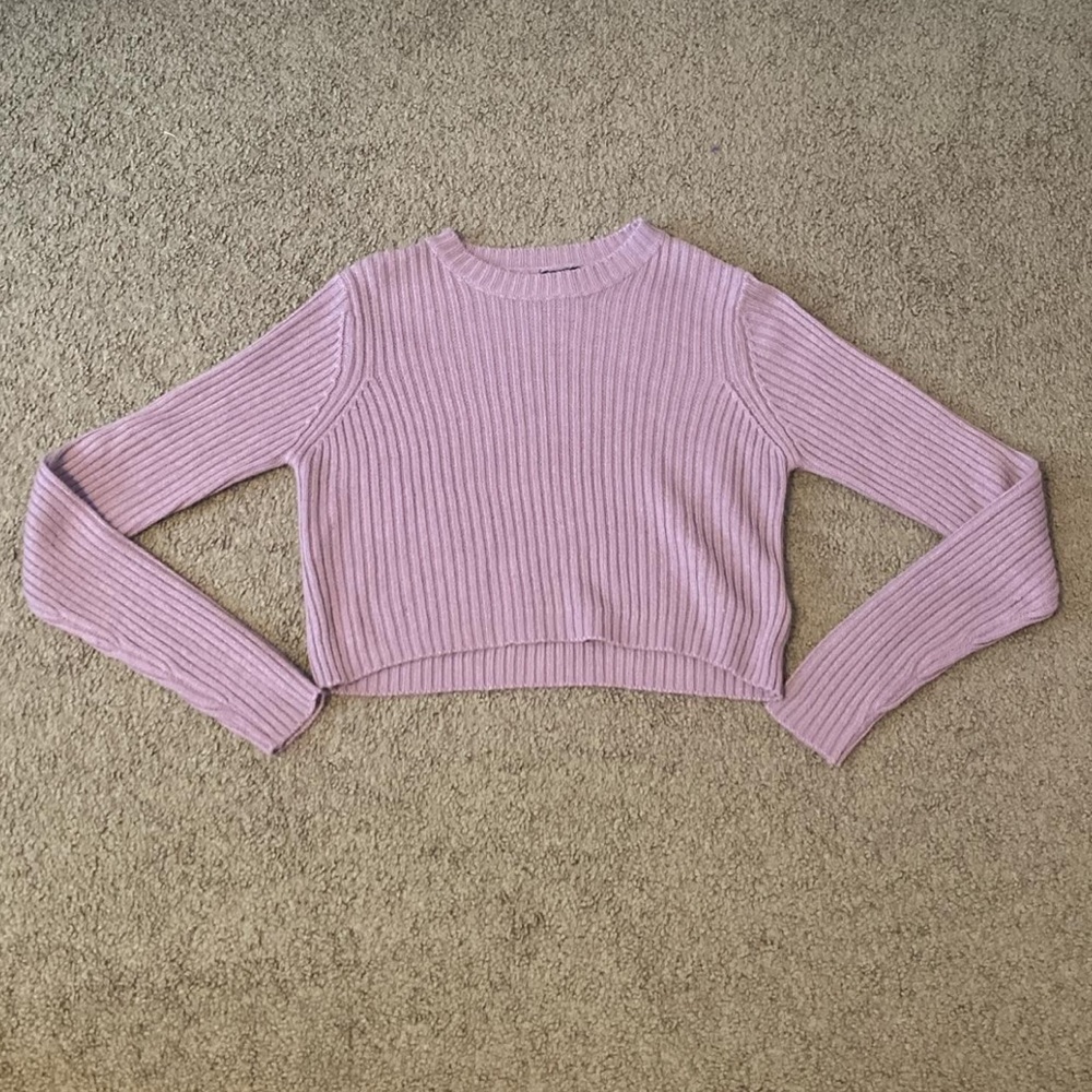 ripped cropped sweater